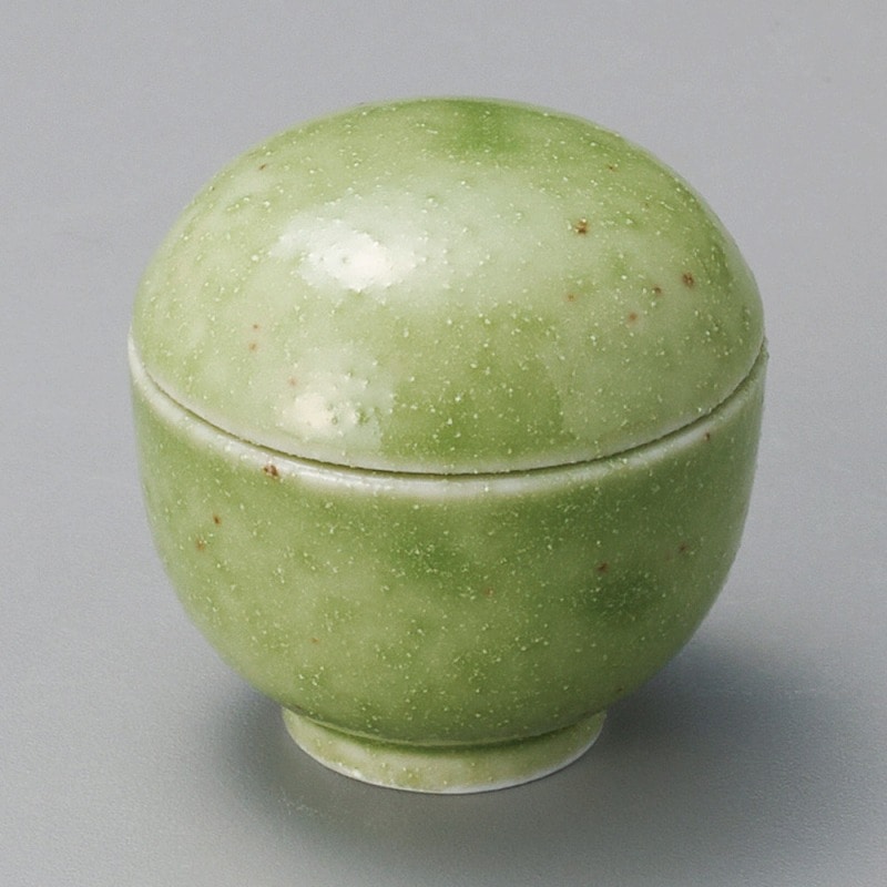 金正陶器 グリーン蓋付珍味 1個(ご注文単位1個)【直送品】