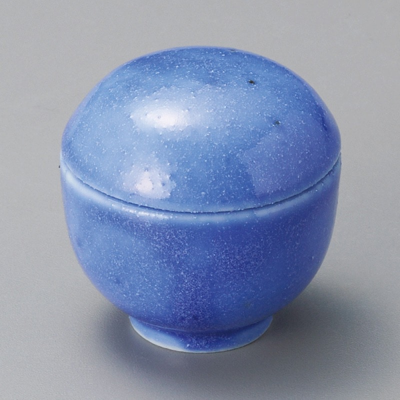 金正陶器 ブルー蓋付珍味 1個(ご注文単位1個)【直送品】