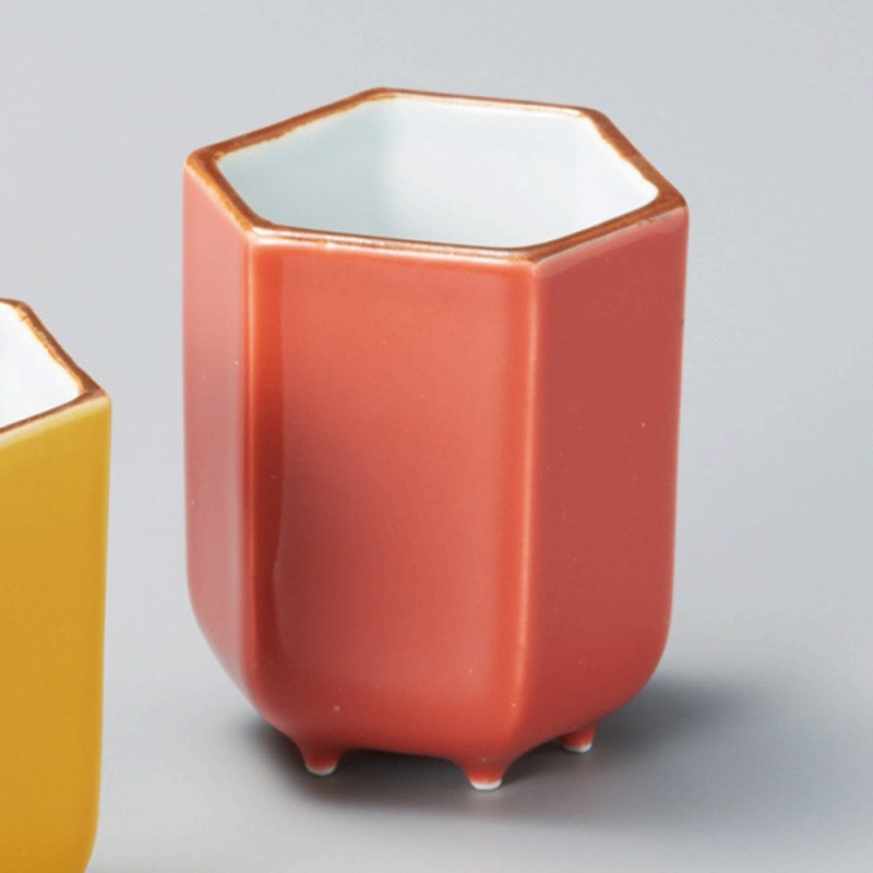金正陶器 赤六角珍味 1個(ご注文単位1個)【直送品】