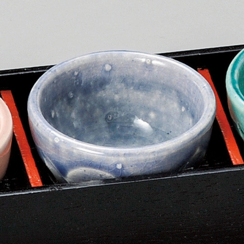 金正陶器 ソギ珍味藍ブルー 1個(ご注文単位1個)【直送品】