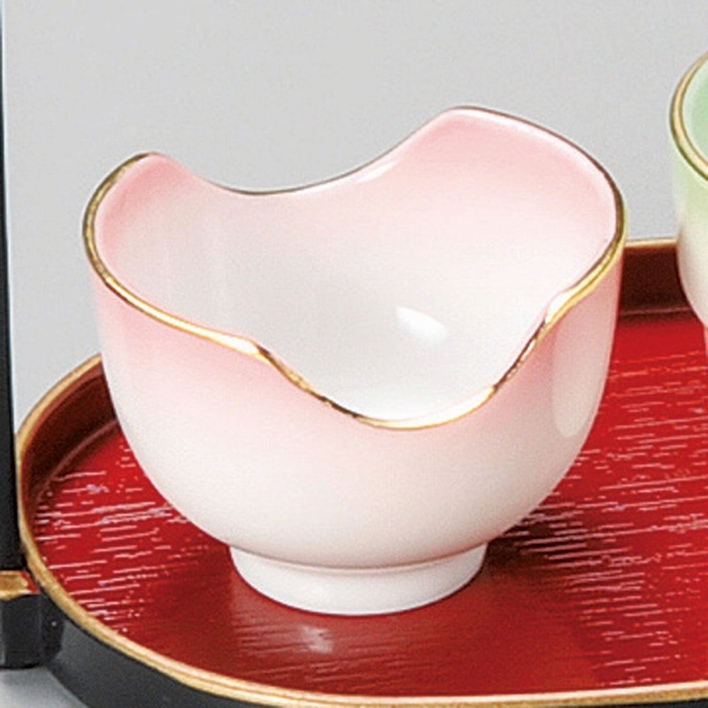 金正陶器 ﾋﾜ吹竹型珍味(金付) 1個（ご注文単位1個）【直送品】
