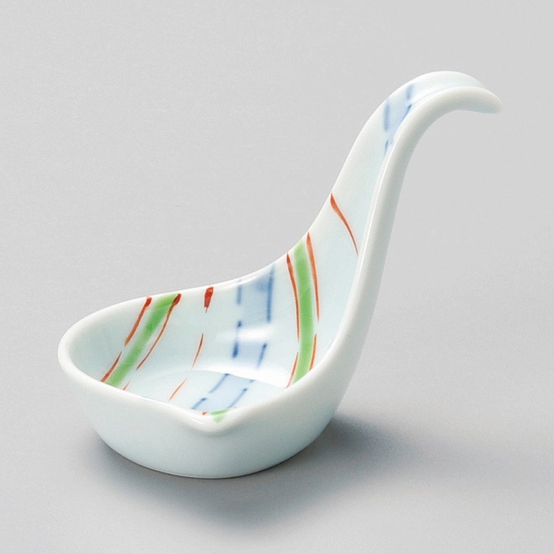 金正陶器 流し十草レンゲ型珍味 1個(ご注文単位1個)【直送品】