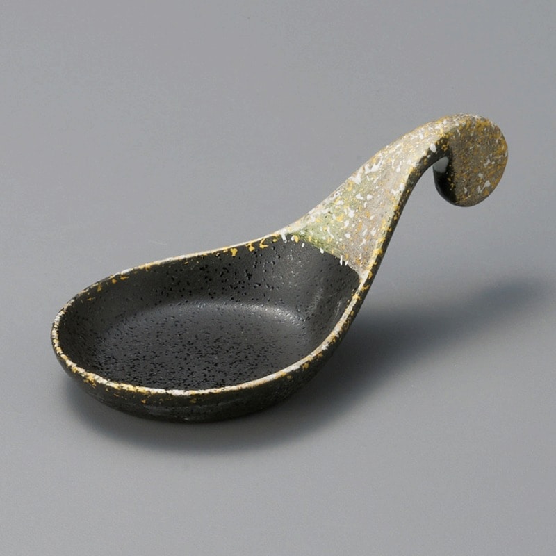 金正陶器 黒耀緑金彩レンゲ珍味 (小) 1個(ご注文単位1個)【直送品】