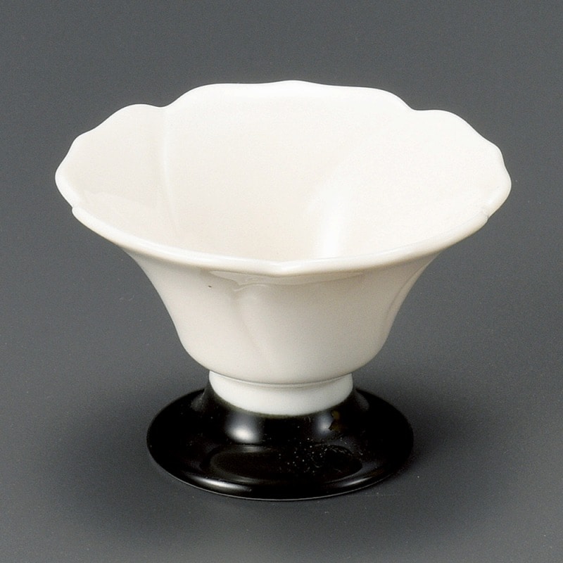 金正陶器 黒花型高台珍味 1個(ご注文単位1個)【直送品】