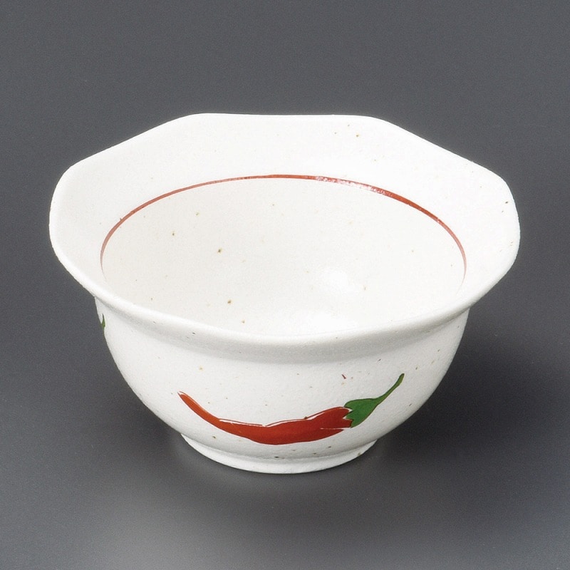 金正陶器 とうがらし八角珍味鉢 1個(ご注文単位1個)【直送品】
