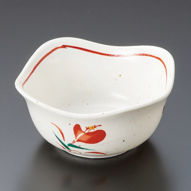 金正陶器 花ひらり角珍味鉢 1個(ご注文単位1個)【直送品】