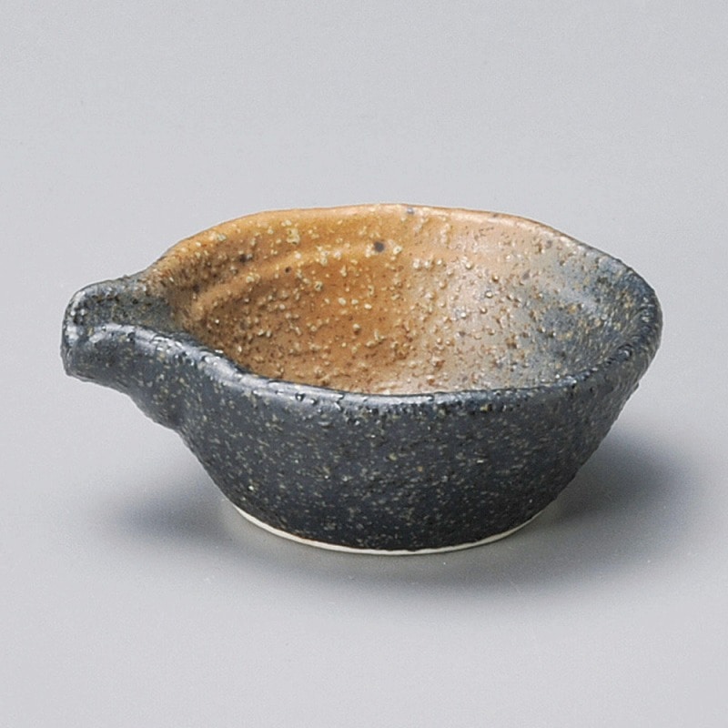 金正陶器 黒備前吹片口7cmミニ小付 1個(ご注文単位1個)【直送品】