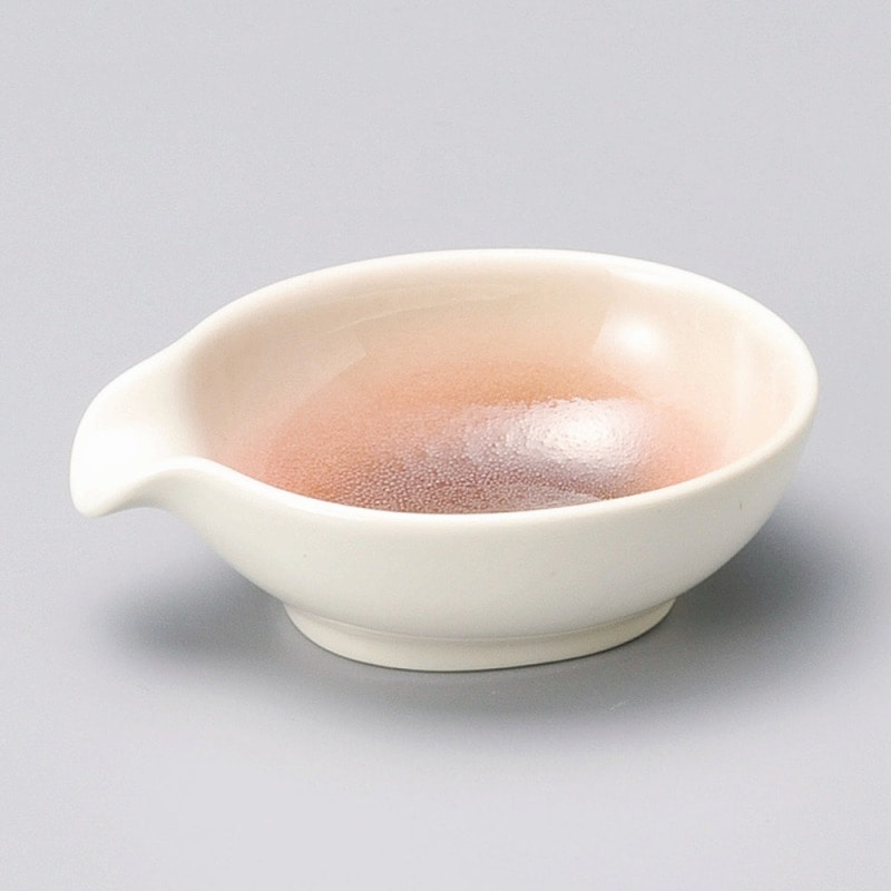 金正陶器 淡彩片口小付(紅) 1個(ご注文単位1個)【直送品】