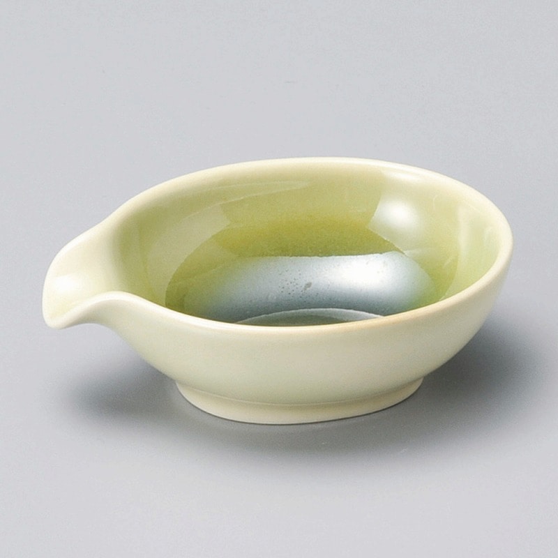 金正陶器 淡彩片口小付(緑) 1個(ご注文単位1個)【直送品】