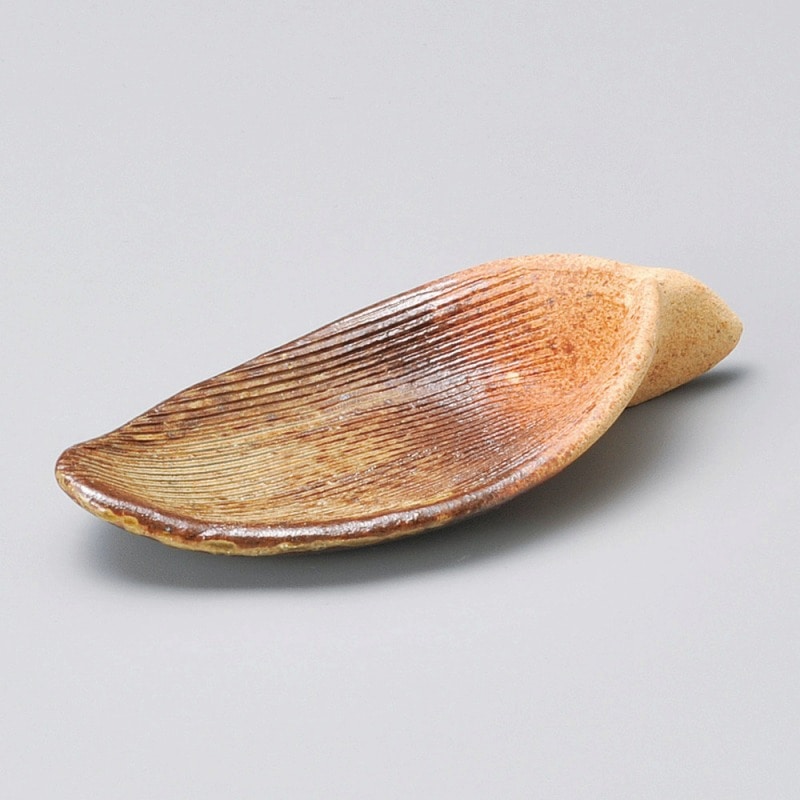 金正陶器 手造り備前笹形珍味 1個(ご注文単位1個)【直送品】