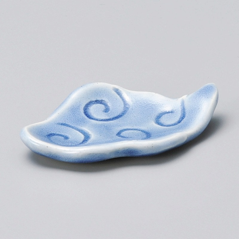 金正陶器 青釉雲形箸置珍味 1個(ご注文単位1個)【直送品】