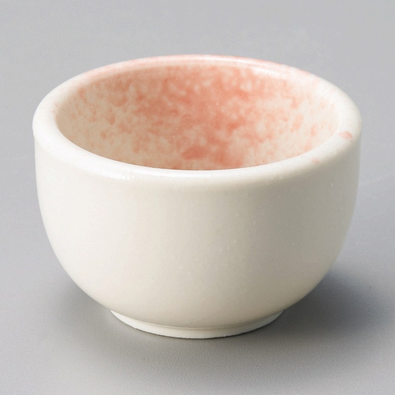 金正陶器 あわ雪ピンク丸小鉢小 1個(ご注文単位1個)【直送品】