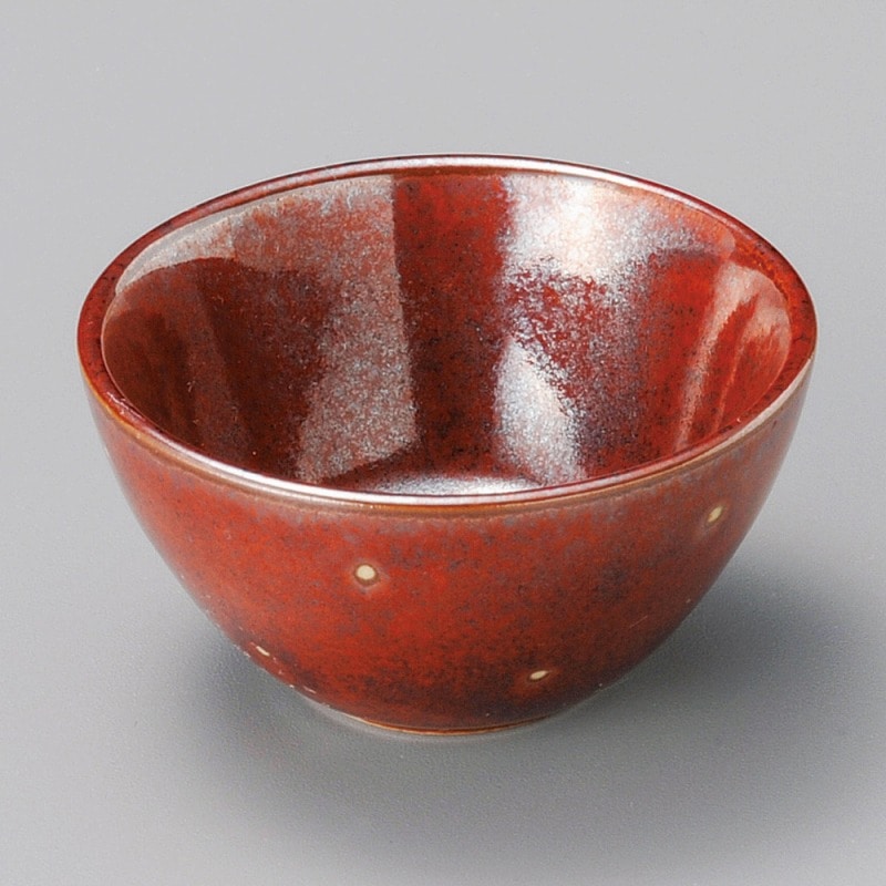 金正陶器 赤鉄砂ﾄﾞｯﾄﾐﾆﾎﾞｰﾙ 1個（ご注文単位1個）【直送品】