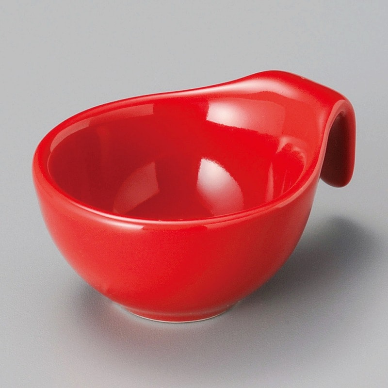 金正陶器 スタイル 赤 サークルボール 1個(ご注文単位1個)【直送品】