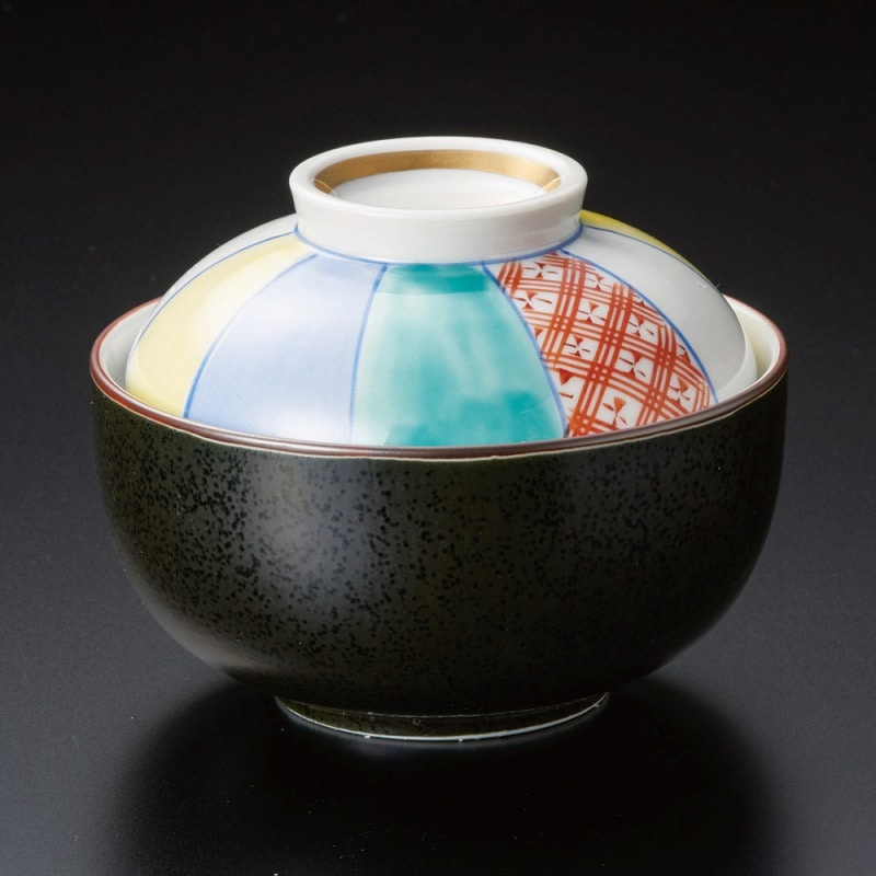 金正陶器 黒結晶紙風船煮物碗 1個（ご注文単位1個）【直送品】