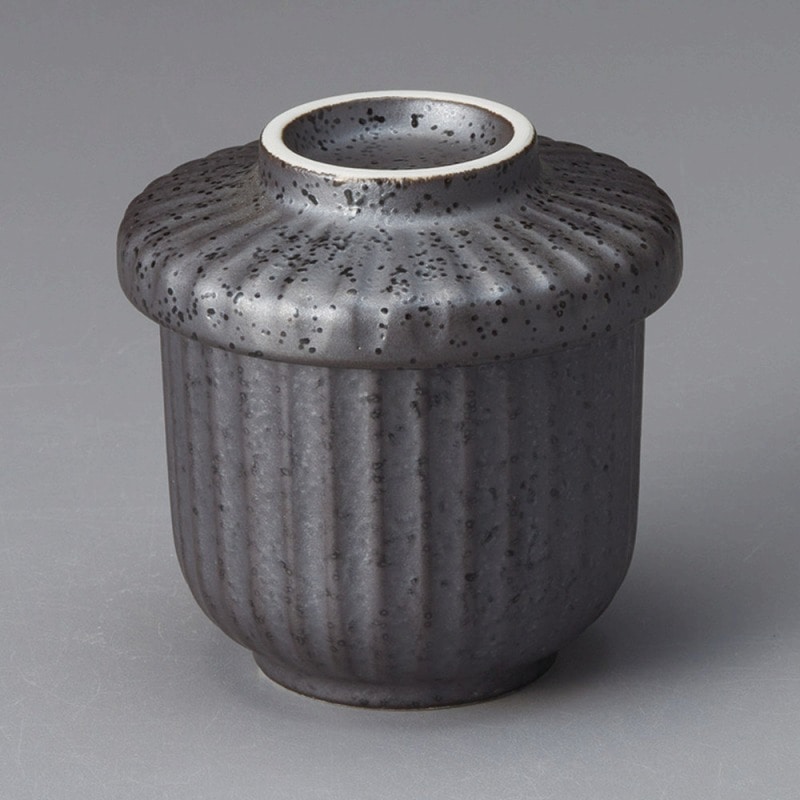 金正陶器 黒マットむし碗(小) 1個(ご注文単位1個)【直送品】