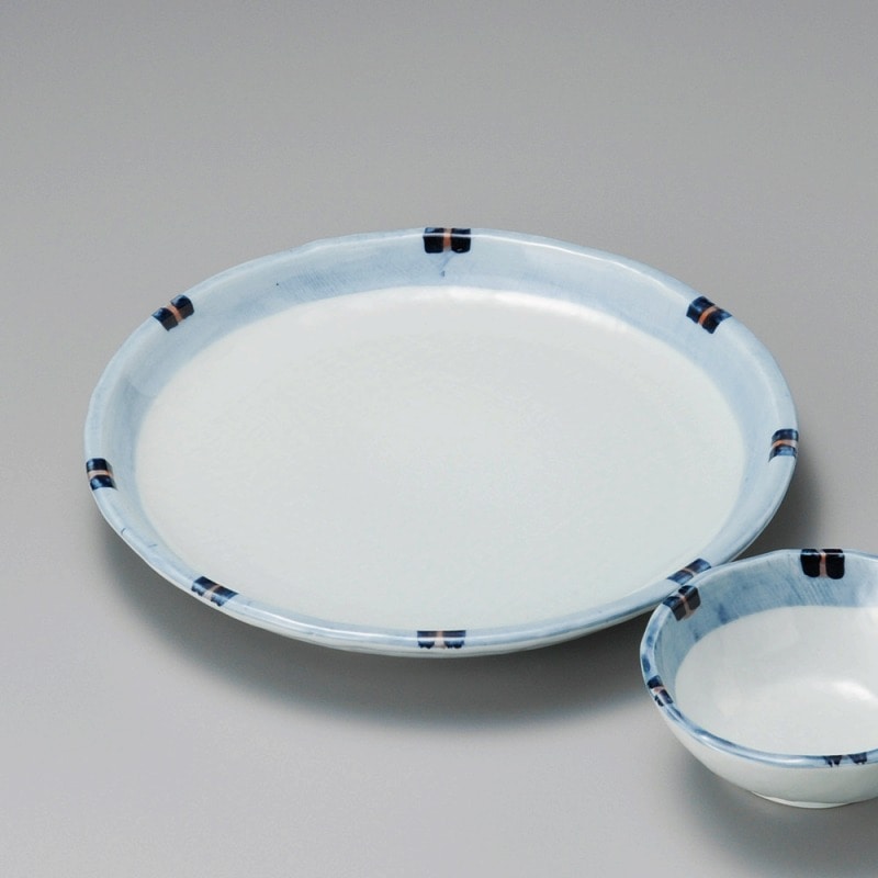 金正陶器 はなやぎ深口6.5皿 1個(ご注文単位1個)【直送品】