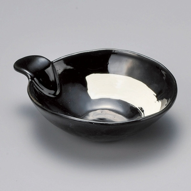 金正陶器 刷毛目軽かる呑水(黒) 1個(ご注文単位1個)【直送品】