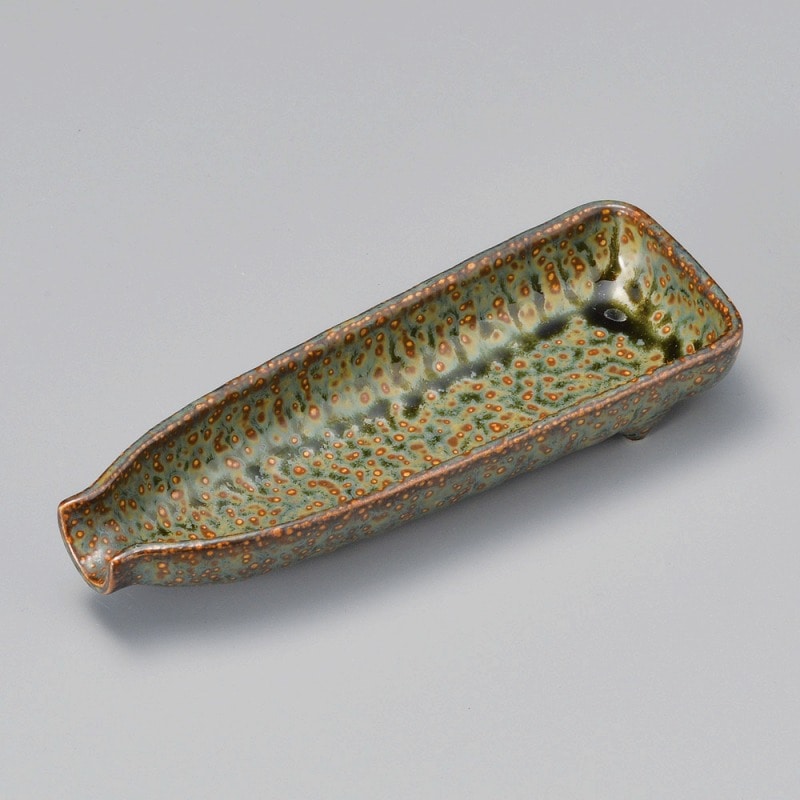 金正陶器 オリベオフケ徳利型付出皿 1個(ご注文単位1個)【直送品】