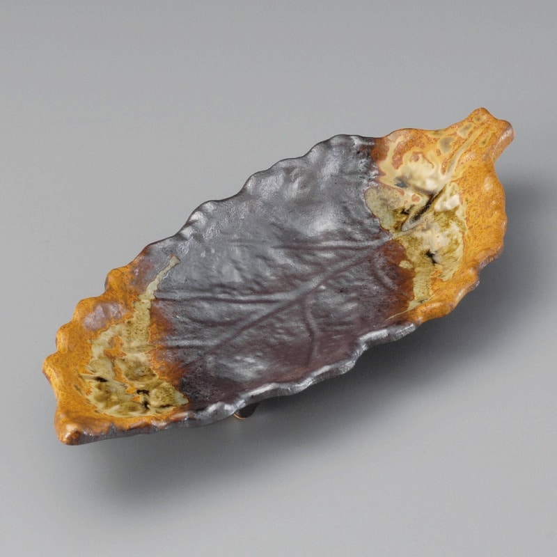 金正陶器 南蛮一珍木ノ葉付出皿 1個(ご注文単位1個)【直送品】