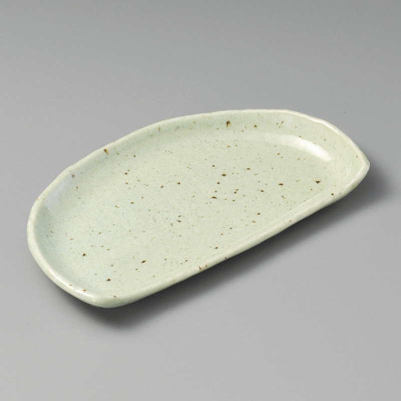 金正陶器 益子均窯半月焼物皿 1個（ご注文単位1個）【直送品】