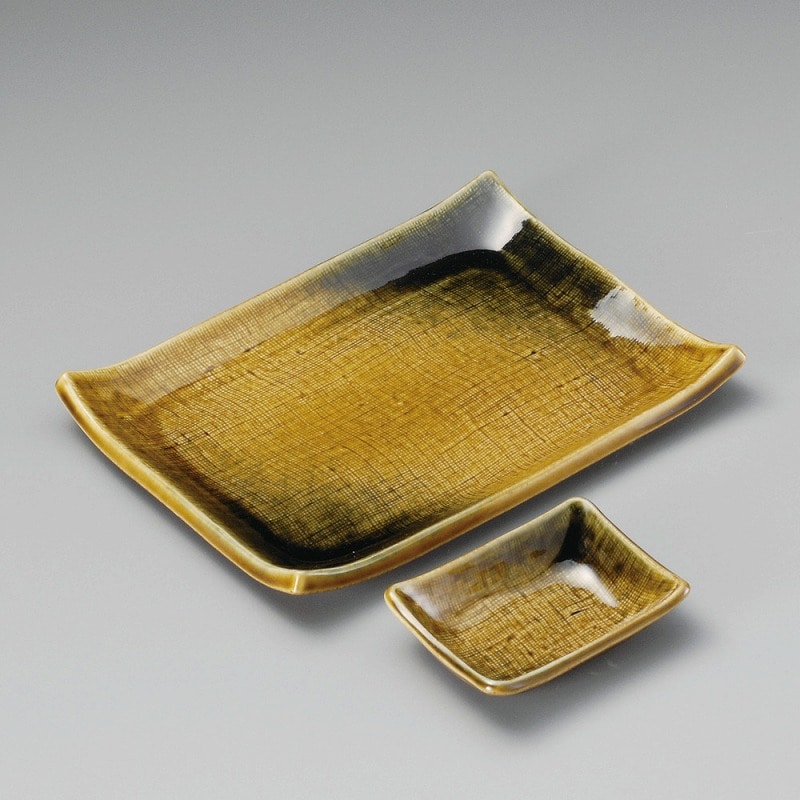 金正陶器 黄瀬戸焼物皿 1個(ご注文単位1個)【直送品】