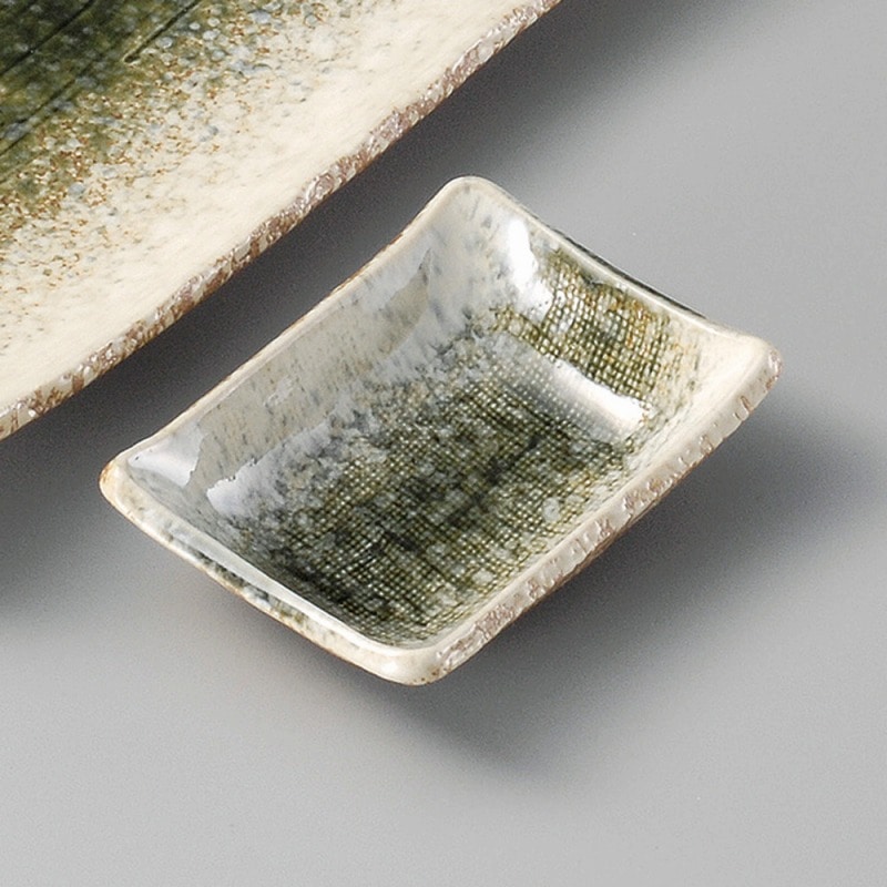 金正陶器 緑川長角小皿 1個(ご注文単位1個)【直送品】