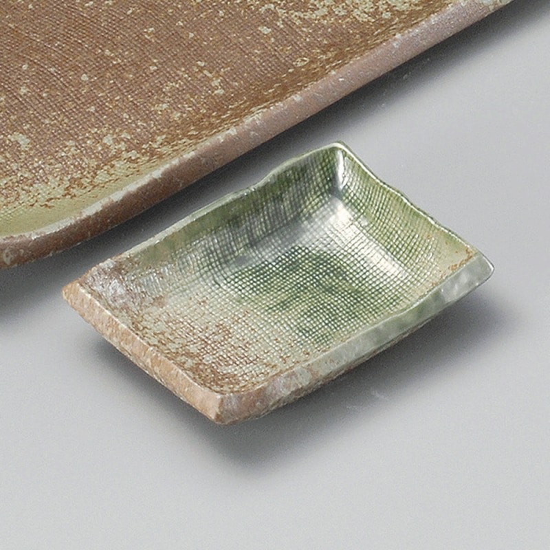 金正陶器 南蛮織部長角小皿 1個(ご注文単位1個)【直送品】