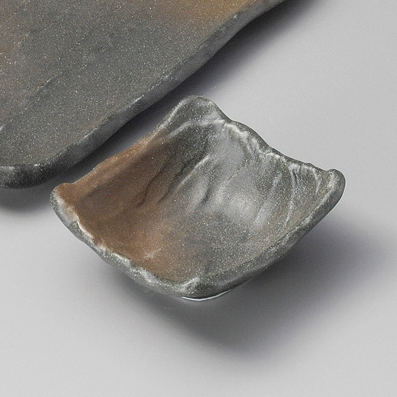 金正陶器 黒伊賀茶吹荒そぎ9cm小付 1個(ご注文単位1個)【直送品】