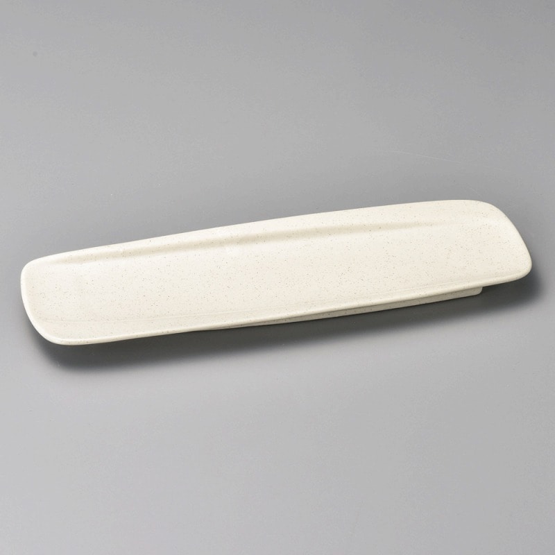 金正陶器 渚 長角皿 粉引 1個(ご注文単位1個)【直送品】