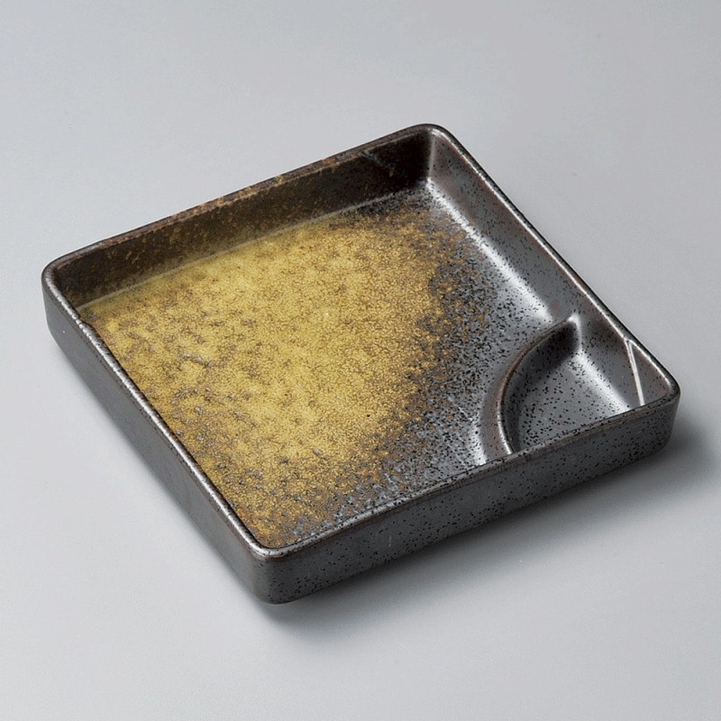 金正陶器 伊賀天目仕切皿(大) 1個(ご注文単位1個)【直送品】
