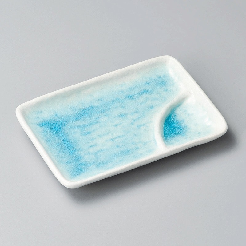 金正陶器 湖白志野60仕切皿 1個(ご注文単位1個)【直送品】