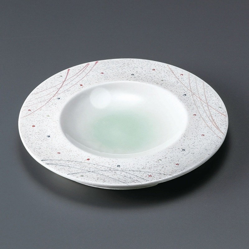 金正陶器 ﾗｽﾀｰﾋﾜ吹き22cm丸皿 1個（ご注文単位1個）【直送品】