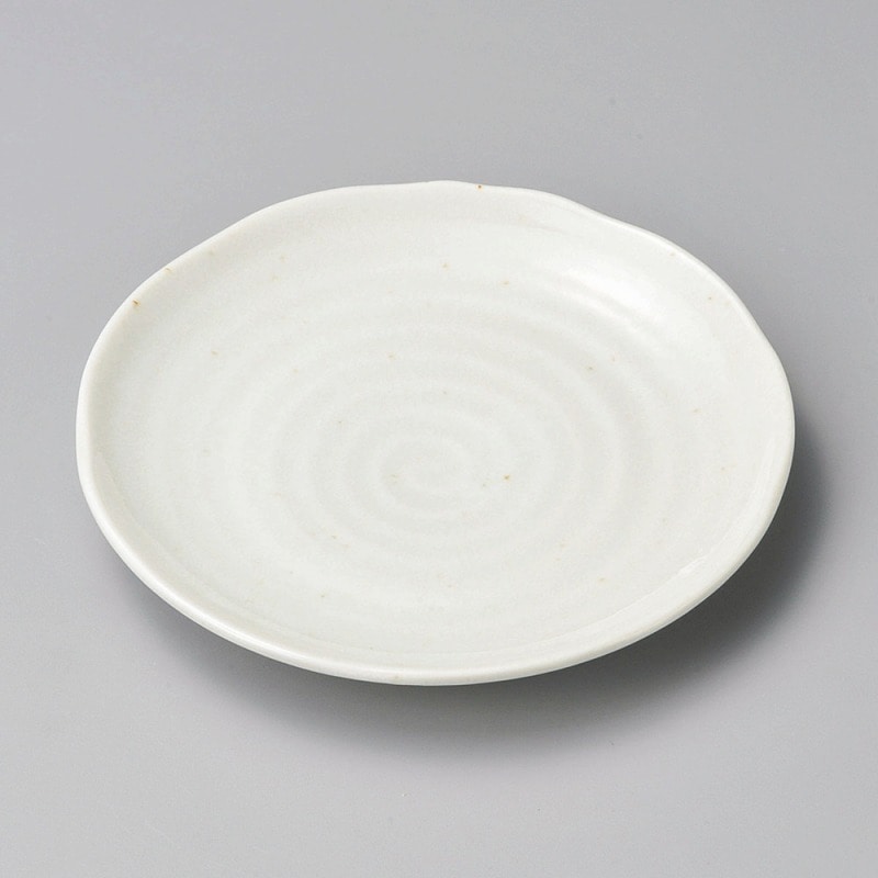 金正陶器 粉引釉5.0皿 1個(ご注文単位1個)【直送品】