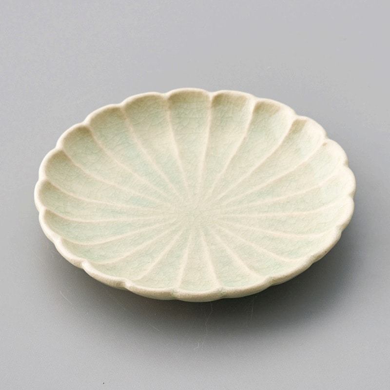 金正陶器 灰釉5.0菊花丸取皿 1個(ご注文単位1個)【直送品】