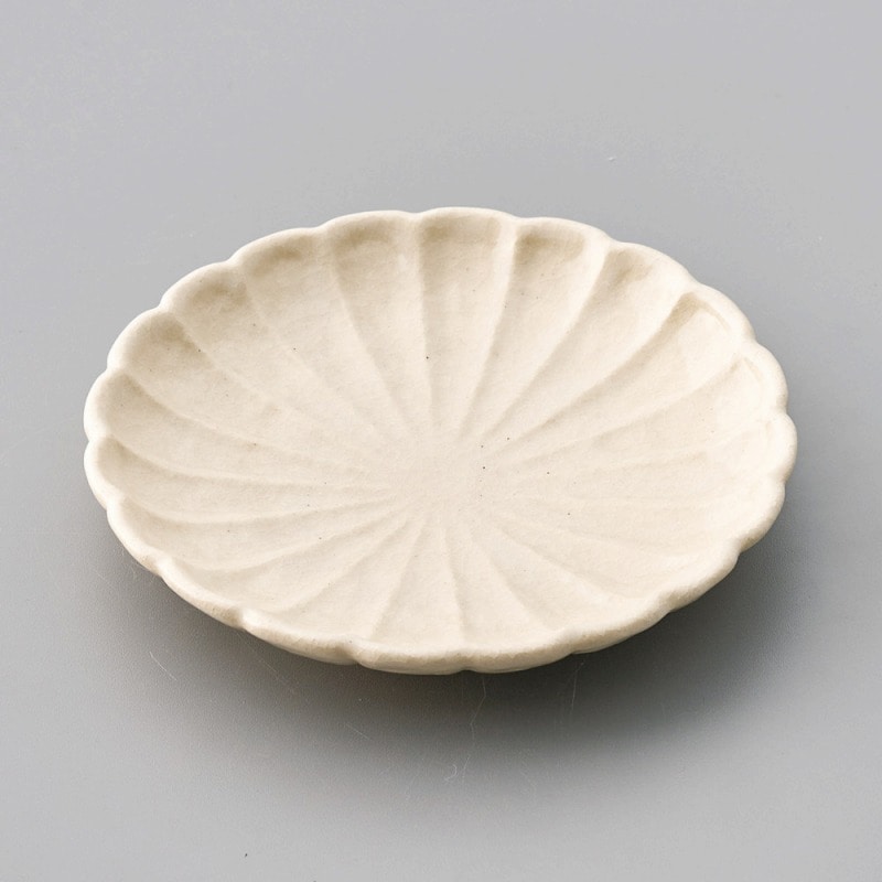 金正陶器 志野5.0菊花丸取皿 1個(ご注文単位1個)【直送品】