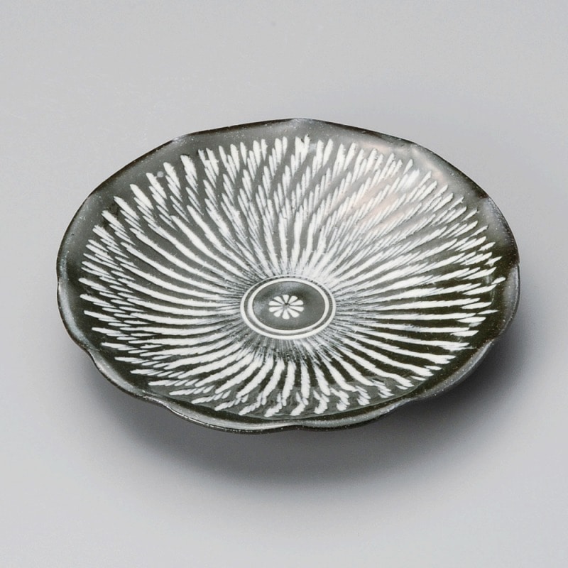 金正陶器 粉引かんな目取り皿 1個(ご注文単位1個)【直送品】