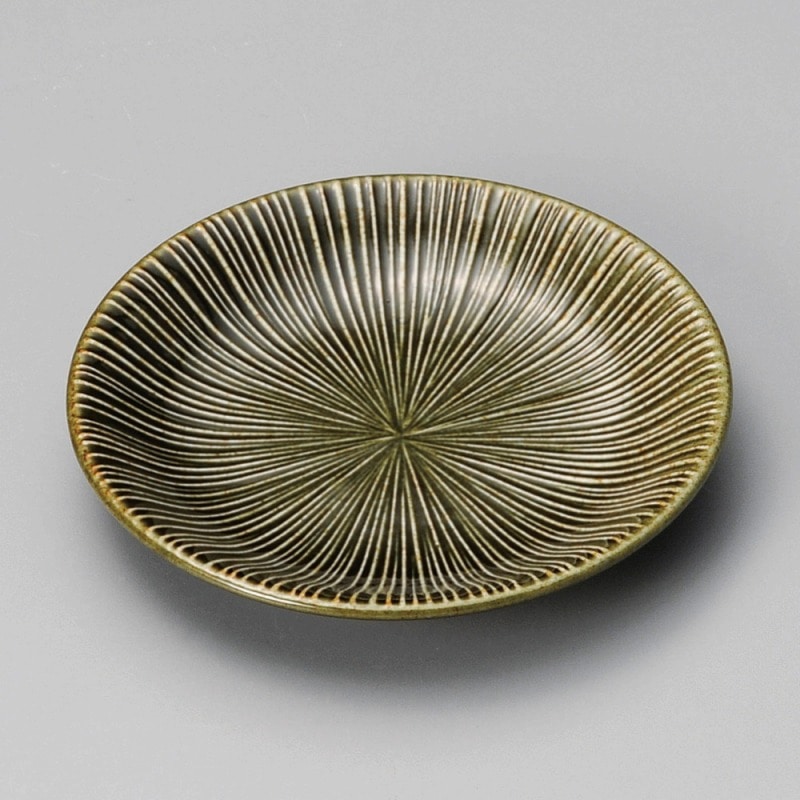 金正陶器 千段織部4.0皿 1個(ご注文単位1個)【直送品】