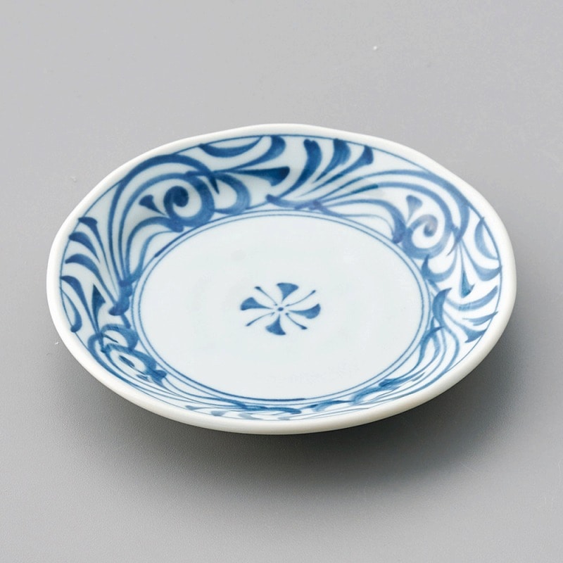 金正陶器 古染唐草3.5皿 1個(ご注文単位1個)【直送品】