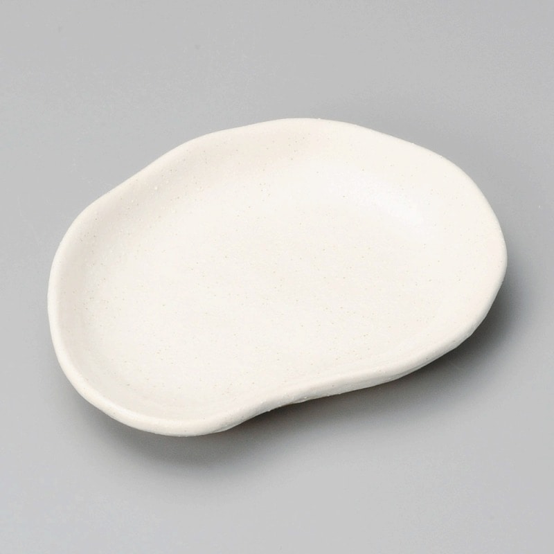 金正陶器 斑点粉引豆型皿 1個(ご注文単位1個)【直送品】