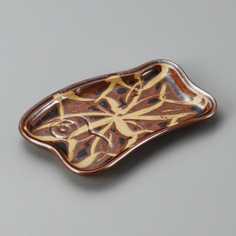 金正陶器 天目 魚型銘々皿 1個(ご注文単位1個)【直送品】