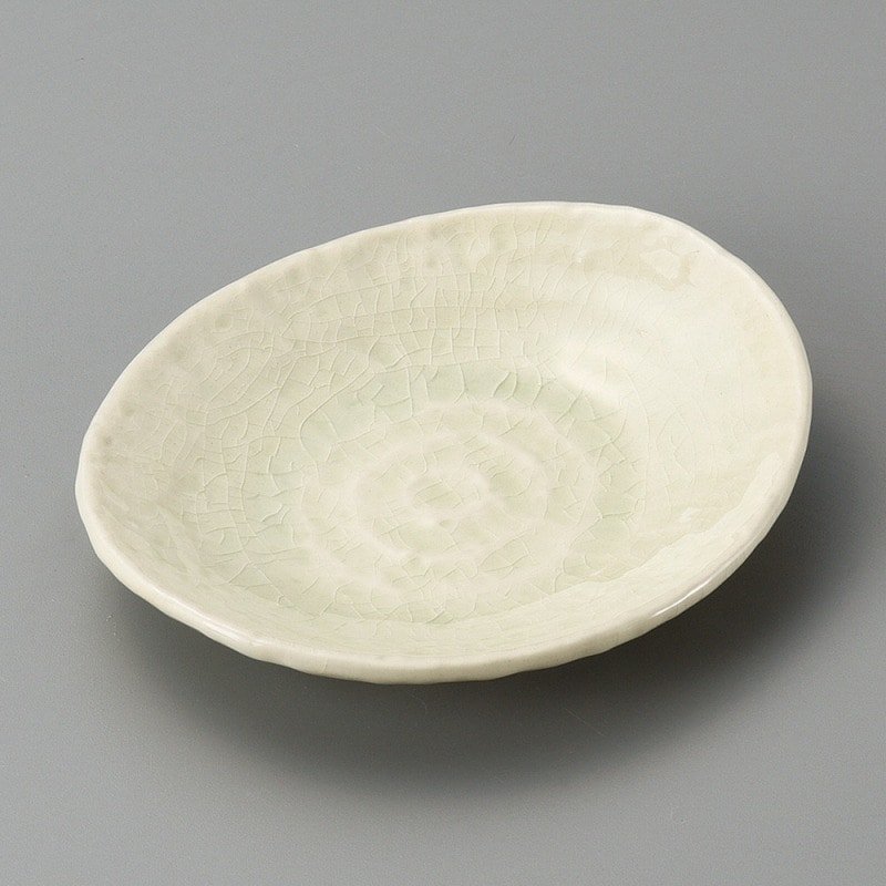 金正陶器 オフケ若草小判5.0皿 1個(ご注文単位1個)【直送品】
