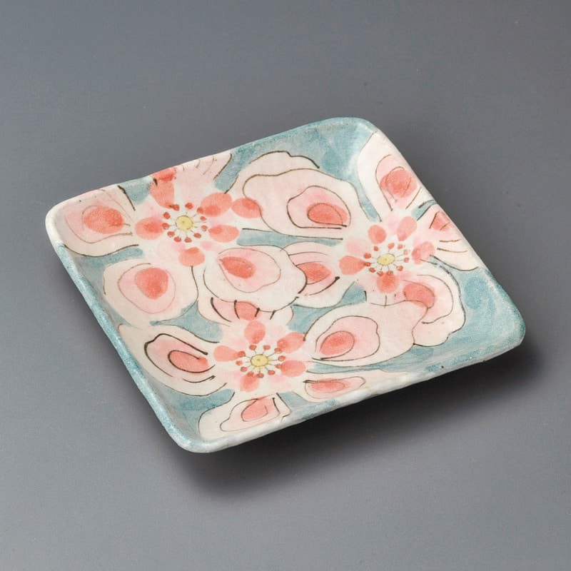 金正陶器 佐保姫正角皿 1個(ご注文単位1個)【直送品】