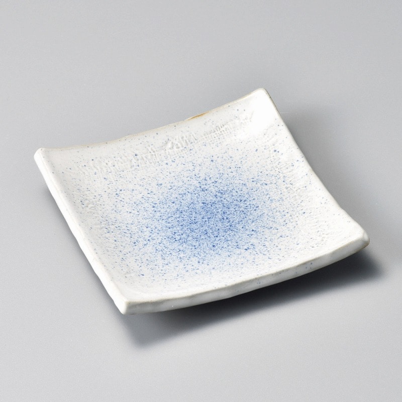 金正陶器 瑠璃ウノフ5.0正角皿 1個(ご注文単位1個)【直送品】