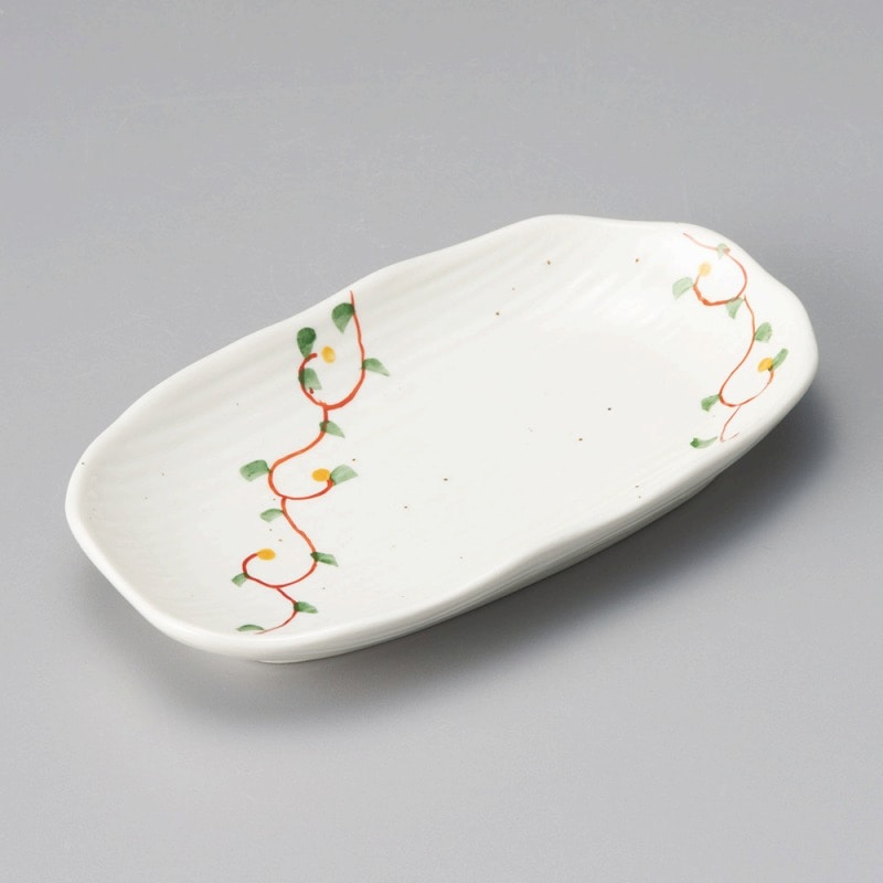 金正陶器 粉引唐草お好み皿 1個(ご注文単位1個)【直送品】