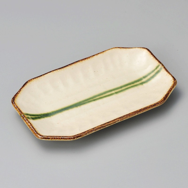 金正陶器 さわらび八角串皿 1個(ご注文単位1個)【直送品】
