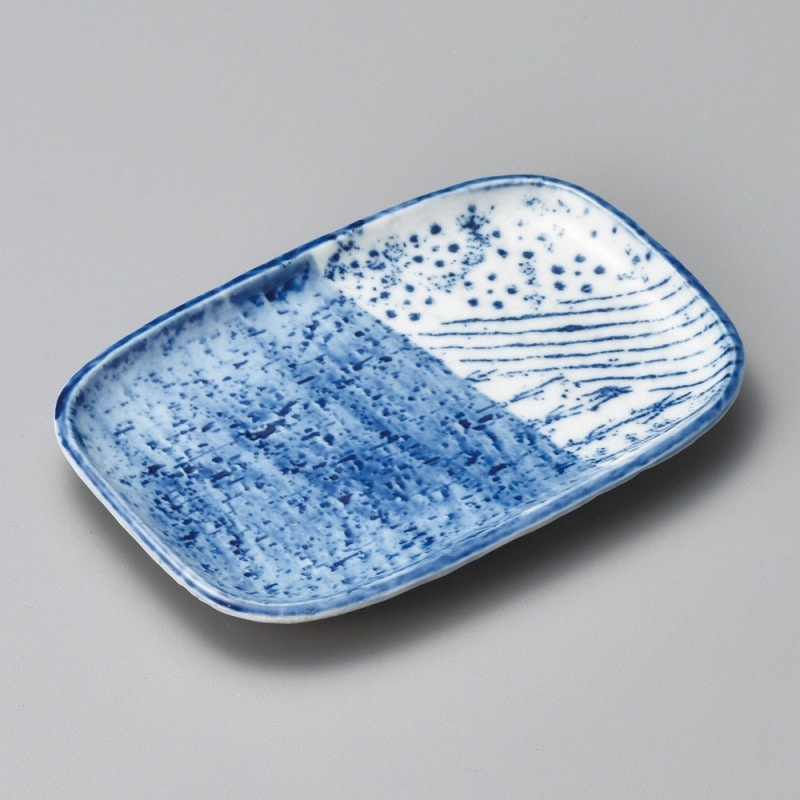 金正陶器 藍染梅6.0小判皿 1個(ご注文単位1個)【直送品】