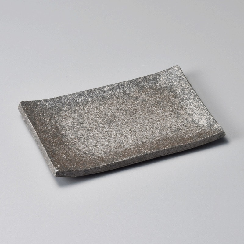 金正陶器 黒窯変5.8長角皿 1個(ご注文単位1個)【直送品】