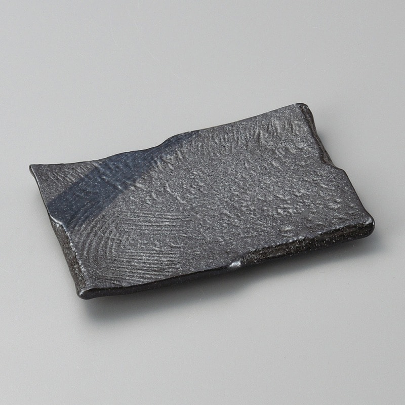 金正陶器 銀黒串皿 1個(ご注文単位1個)【直送品】