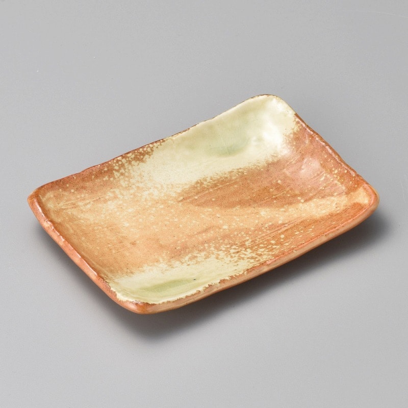 金正陶器 伊賀灰釉5.5長角皿 1個(ご注文単位1個)【直送品】